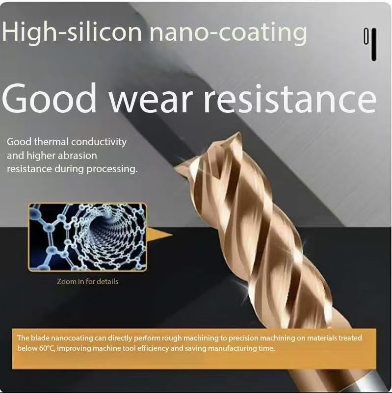 4 flute HRC60 tungsten carbide end mills