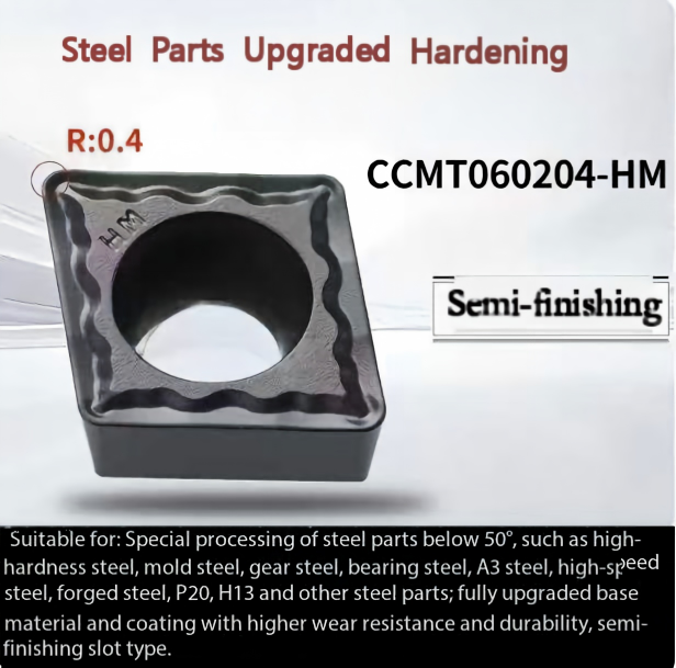 CCMT060204-HM steel semi-finishing