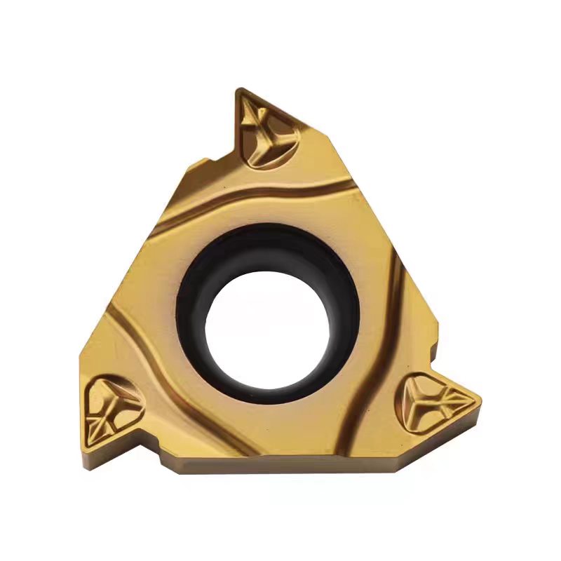 Premium indexable tungsten carbide threading insert with PVD coating
